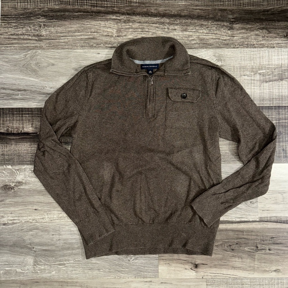 Banana republic half zip sweater